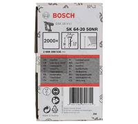Bosch Professional 2000x Finish Nails SK64 20NR (1.6/16 g 20°, 2.8x1.35x50 mm, Stainless Steel, Accessories for Nail Guns)