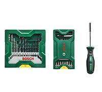 Bosch Professional 25 + 15 + 1 Mini-X-Line Set Plus Handle (for Metal, Wood, Stone, Drill Accessories)