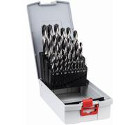 Bosch Professional 25-Piece PointTeQ HSS Twist Drill Bit Set (for Metal, ProBox
