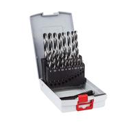 Bosch Professional 25-Piece Pointteq HSS Twist Drill Bit Set (For Metal, Probox,