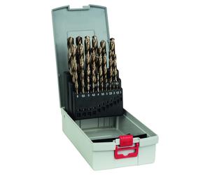 Bosch Professional 25pc. HSS-Cobalt ProBox Metal Drill Bit Set (for Stainless Steel, ? 1-13 mm, Accessories Drill Driver and Drill Stand)
