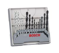 Bosch Professional 2607017038 15-Piece Mixed Drill Bit Set (for Metal, Wood and Stone, Accessories for Drill Drivers) , Grey/Silver , 45cm x 40cm x 2