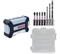 Bosch Professional 2608522363 Leerbox Größe L (Zur Nutzung mit Allen Pick and Click Zubehörpacks) Empty Box Size L + Bosch Professional 260925C158 8-Piece Control Screwdriver Metal/Wood Bit Set