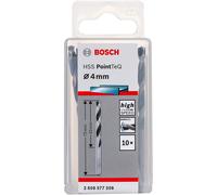 Bosch Professional 2608577208 10-Piece PointTeQ HSS Twist Bit (for Metal, 4 x 43 x 75 mm, Drill Driver Accessories)