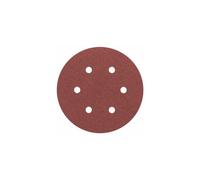 Bosch Professional 2608605720 Sanding Disc for Wood, Velcro Type, 6 Hole, 150mm, P120 Grit, Brown, Pack of 5