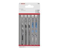 Bosch Professional 2608667853 T44D/T1B/T18A Jigsaw Blade-Set, 0 V, Silver