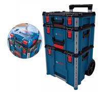 Bosch Professional 3 Piece L-Boxx Contractor Set Case Trolley System 1600A037Dy