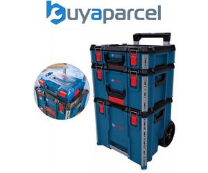 Bosch Professional 3 Piece L-BOXX Contractor Set Case Trolley System 1600A037DY