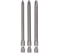 Bosch Screwdriver Bit Set 2607001757 - 3-Piece PH (Phillips) 89mm