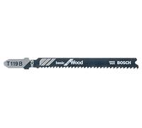 Bosch Professional 3 x Jigsaw blade T 119 B Basic for Wood (for softwood, straight cut, accessories jigsaw)