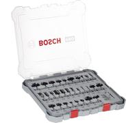 Bosch Professional 30 pcs. Mixed Router Bit Set (for Wood, Ø 1/4 Inch Shank, Accessory Router)