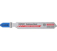 Bosch 3x EXPERT Stainless Steel T118EHM Jigsaw Blade (for Stainless steel sheets, Stainless steel sheets, Length 83 mm, Professional Accessory Jigsaw)