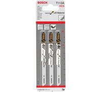 Bosch Professional 3x Jigsaw Blade T 113 A Special for Soft Material (for Cardboard, Styrofoam, Carpet, Leather, Rubber, Accessories Jigsaw)