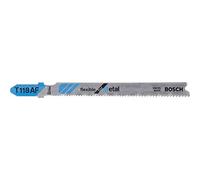 Bosch Professional 3x Jigsaw Blade T 118 AF Flexible for Metal (for Steel sheets, Accessories Jigsaw)