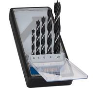 Bosch Professional 5 pcs. Brad Point Drill Bit Set (for wood, Ø 4 - 10 mm, accessories rotary drills)