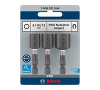 Bosch Professional 50mm Hex Nut Driver, Set Of 3