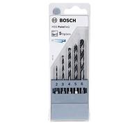 Bosch Professional 5pc PointTeQ Hex Drill Bit Set (for Metal, Ø: 2-6 mm, Total Length: 60-98 mm, ¼’’ Hex Shank, Accessory for Impact Drivers and Drill Drivers)