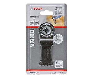 Bosch Professional 5x BIM Plunge Cutting Saw Blade AIZ 32 BSPB (for Hardwood, 50 x 32 mm, Accessory Multitool)