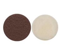 Bosch Professional 5x Expert N880 Fleece Discs (for Steel sheets, Ø 150 mm, Grit 280, Accessories Random Orbital Sander) + 3608610000 Lambswool Bonnent, 160mm, 195cm x 16.5cm x 4cm, Blue