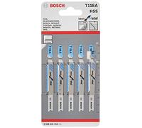 Bosch T118AF Jigsaw Blade pk 5 flexible for metal