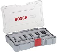 Bosch Professional 6 pcs. Straight Router Bit Set (for Wood, Ø 8 mm Shank, Accessory Router)