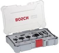 Bosch Professional 2607017468 6-Piece Edge Cutter Set for Wood for Router with 6mm Shank, Colour, 6 mm