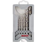 Bosch Professional 7-Piece Mini X-Line Metal Drill Bit Set (Metal, HSS-G, Cut, Accessories for Drill drivers), grey