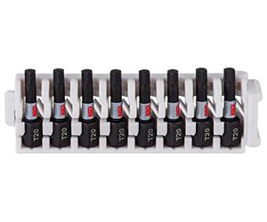 Bosch Professional 8pcs. Screwdriver Bit Set Torx (Impact Control, T20 Bits, Length 25mm, Pick and Click, Accessory Impact Drill)