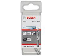 Bosch Professional 9 Step Drill Bit HSS (for Metal, Plastic, Ø 4 - 12 mm, 4 mm step height, 6mm shank, Accessories for Rotary Drills)