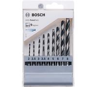 Bosch Professional 9pc PointTeQ Hex Drill Bit Set (for Metal, Ø: 2-8 mm, Total Length: 60-117 mm, ¼’’ Hex Shank, Accessory for Impact Drivers and Drill Drivers)