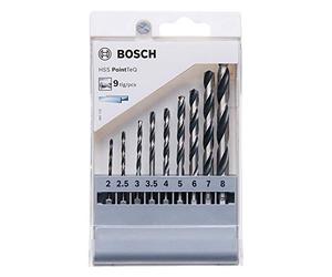Bosch Professional 9pc PointTeQ Hex Drill Bit Set (for Metal, Ø: 2-8 mm, Total Length: 60-117 mm, ¼’’ Hex Shank, Accessory for Impact Drivers and Drill Drivers)