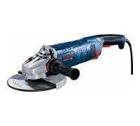 Bosch Professional Angle Grinder GWS 24-230 PZ (2,400 watts, Extra Anti-Vibration Handle incl., Fixing Flange, Clamping nut, Protective Cover, Spanner, Cardboard)