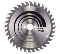 Bosch Professional Bosch Pro 160mm X20 X 2.6mm 36 Tooth Optiline Wood Circular Saw Blade 2608640597
