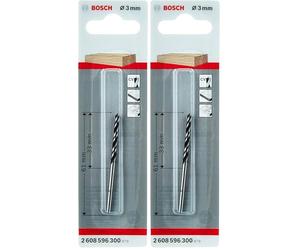 Bosch Professional Brad Point Drill Bit (for wood, Ø 3 mm, accessories rotary drills) (Pack of 2)