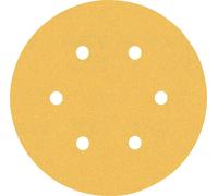 Bosch Professional C470 Sandpaper 150mm 6 Holes G 120 for Orbital Sanders