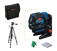 Bosch Professional Combi Laser GCL 12V-50-22 CG (Working Range up to 50 m with Receiver, Dual Power Source, Levelling Remote app, RM 20 Mount, Battery Adapter, 4 x 1,5V LR6 (AA), Pouch, BT 150)