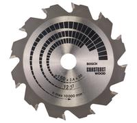 Bosch Professional Construct Wood Circular Saw Blade - 150mm X 20/16mm X 2.4mm, 12 Teeth