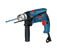 Bosch Professional Corded Impact Drill GSB 13 RE (240V, 600W, in epth stop 210 mm, Keyless chuck 13 mm)