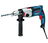 Bosch Professional Corded Impact Drill GSB 21-2 (240V, 1.100W, incl. Auxiliary Handle, Depth Stop 210 mm, Keyless Chuck 13 mm, Carrying Case)