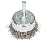 Bosch Professional Cup Brush - Crimped, Stainless Steel, 50X0.3mm, 50mm