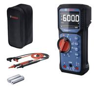 Bosch Professional Digital Multimeter GDM 600-15 (True RMS, Inverted LCD, Measures Frequency/Continuity/Resistance/capacitance, Min/Max/Average, Test Leads MS 90)