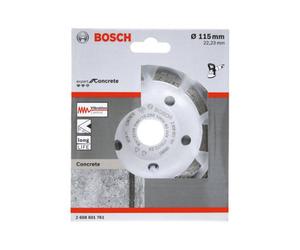Bosch Professional Double Row Diamond Grinding Head For Concrete - Long Life, 115 X 22.23 X 5 mm