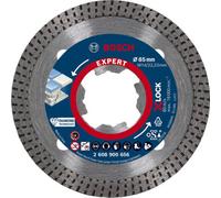 Bosch 1x EXPERT HardCeramic X-LOCK Diamond Cutting Disc (for Hard tiles, Hard stone, Ø 85 mm, Professional Accessory Small Angle Grinder)