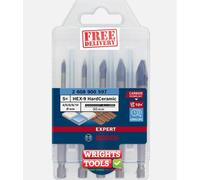 Bosch Expert HEX-9 HardCeramic Tiles Drill Bit Set 4-10mm - 5 Piece