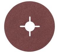 BOSCH 2608605467 115MM X 22.23MM P80 ALUM OXIDE FIBRE SANDING DISCS FOR METAL