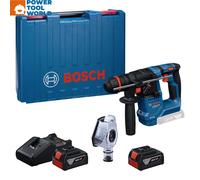 Bosch Professional 18V System Cordless Rotary Hammer GBH 18V-18 X (One Chuck, 2X GBA 5.0Ah, GAL 18V-40, GDE 24)