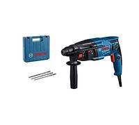 Bosch Professional GBH 2-21 Hammer Drill (230 V, with SDS Plus, incl. 3X SDS Plus Drill bits (6/8/10 mm), Auxiliary Handle, Machine Cloth, Depth Stop, Carrying Case)
