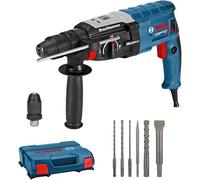 Bosch Professional GBH 2-28 F rotary hammer (880 W, max. drilling diameter in concrete: 28 mm, incl. 6-piece drill chisel set, SDS plus, in L-Case) - Amazon Exclusive Set