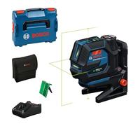 Bosch Professional GCL 12V-50-22 CG Combined Laser (Range up to 50 m with Receiving Cell, Dual Power, Levelling Remote, Support RM 20, GBA 12V 2.0Ah, GAL 12V-40, Cover, L-BOXX 136)
