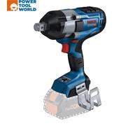 Bosch Professional BITURBO Cordless Impact Wrench GDS 18V-1050 HC (Tightening Torque 1,050 Nm, Breakaway Torque 1,700 Nm, Without Batteries and Charger, in Box), Blue, Solo